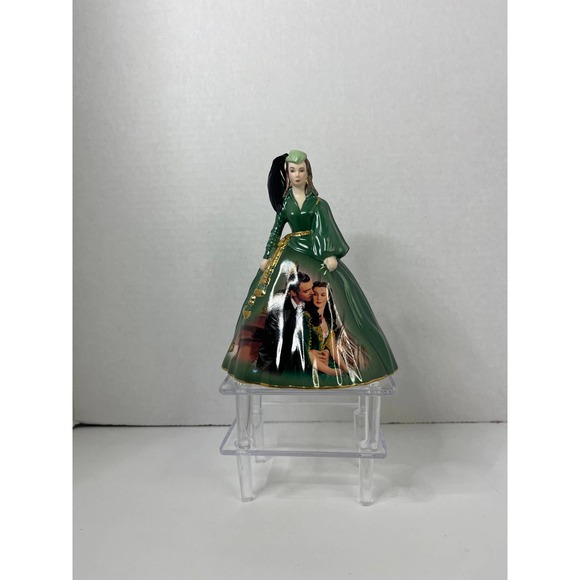 Gone With the Wind Green Velvet Dress Figurine - Picture 4 of 9